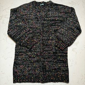 Black confetti cardigan